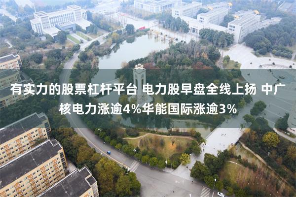 有实力的股票杠杆平台 电力股早盘全线上扬 中广核电力涨逾4%华能国际涨逾3%