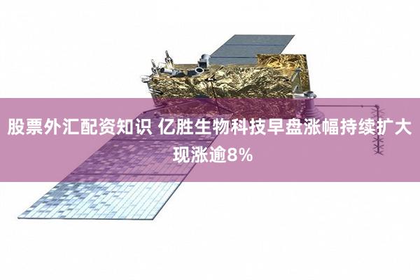 股票外汇配资知识 亿胜生物科技早盘涨幅持续扩大 现涨逾8%