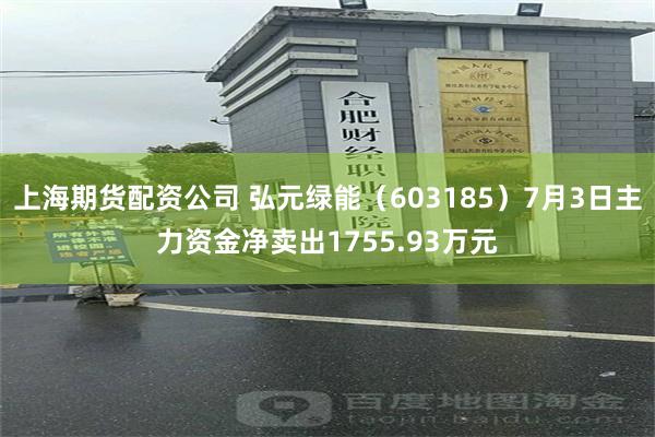 上海期货配资公司 弘元绿能（603185）7月3日主力资金净卖出1755.93万元