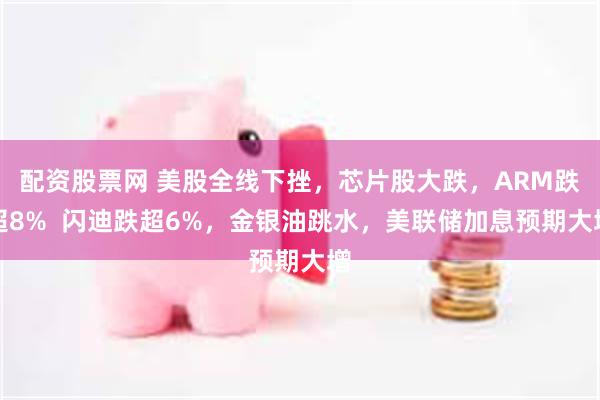 配资股票网 美股全线下挫，芯片股大跌，ARM跌超8%  闪迪跌超6%，金银油跳水，美联储加息预期大增