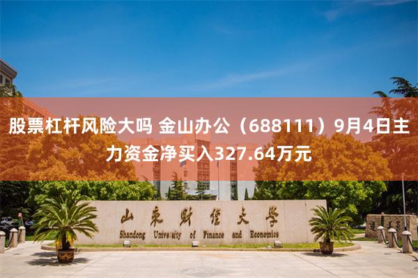股票杠杆风险大吗 金山办公（688111）9月4日主力资金净买入327.64万元