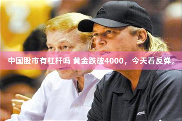 中国股市有杠杆吗 黄金跌破4000，今天看反弹。