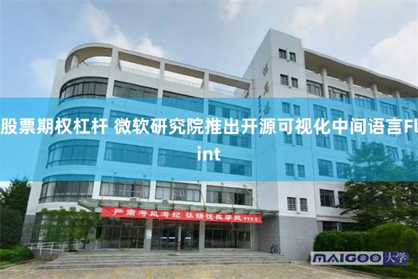 股票期权杠杆 微软研究院推出开源可视化中间语言Flint